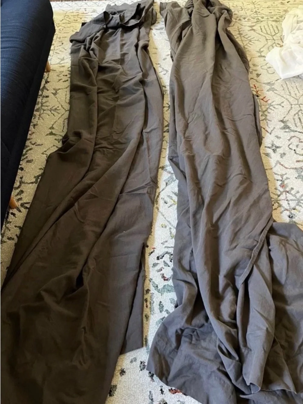 Restoration Hardware Linen Curtain Panels (2) 96”W x 108” L